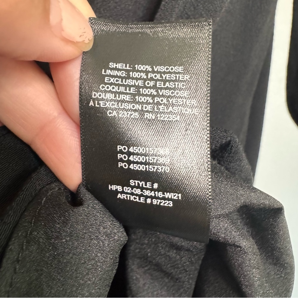 Sunday Best Aritzia Arden Babydoll puff sleeves black mini Dress 2XS - Picture 9 of 10